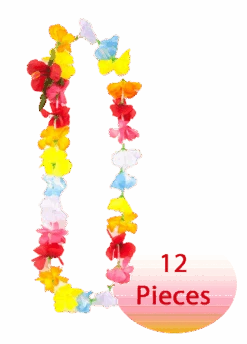 Silk Floral Lei Gift Set