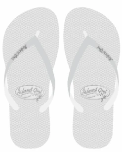Island Girl® Slippers - Solid: White