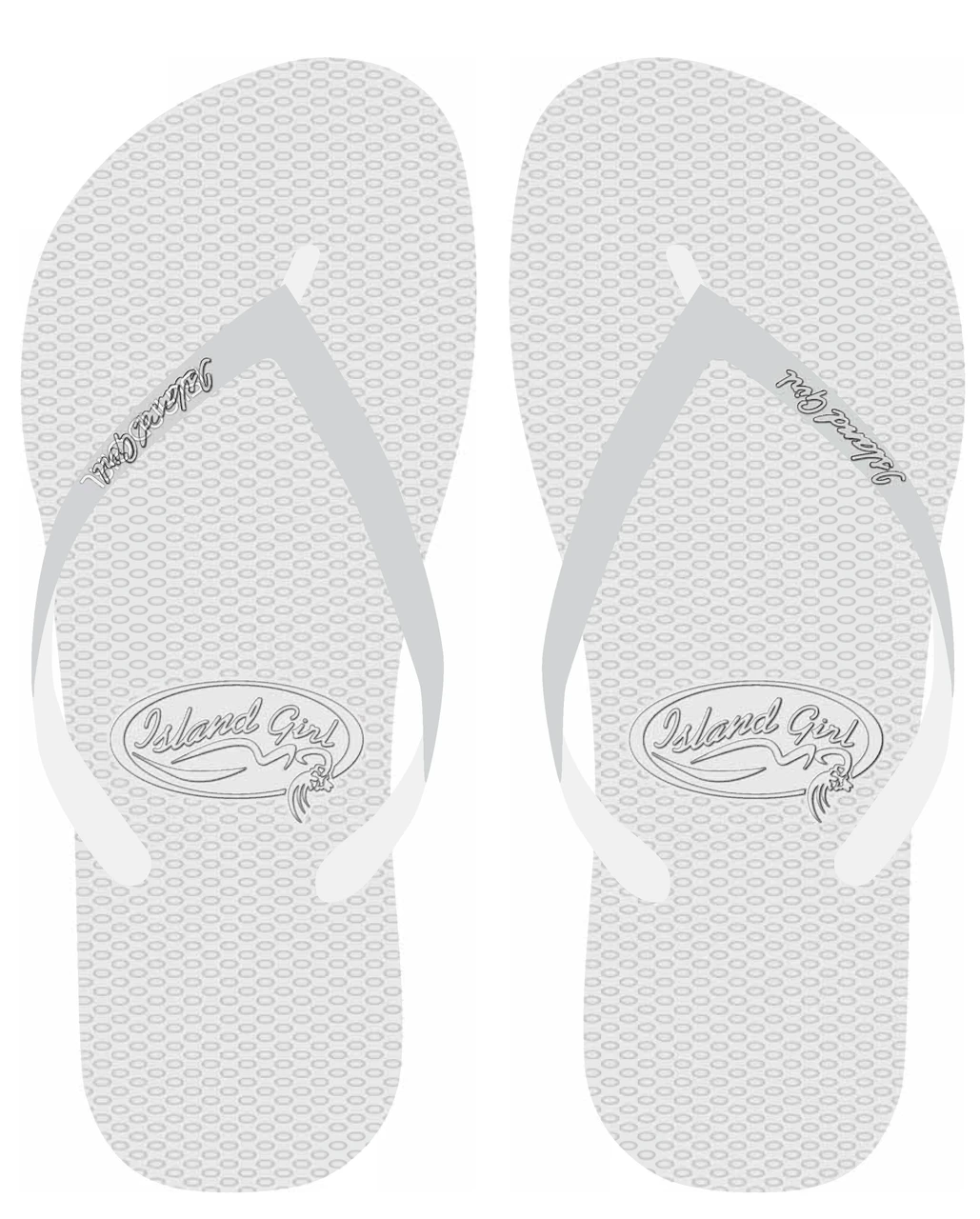Island Girl® Slippers - Solid: White 2 Island Girl® Slippers - Solid: White