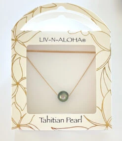 Tahitian Pearl Float Gold Chain Necklace -Fashion Store TAGNKFL 4 34145.1705714639
