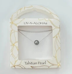 Tahitian Pearl Float Sterling Silver Chain Necklace -Fashion Store TASNKFL 4 93134.1664337461