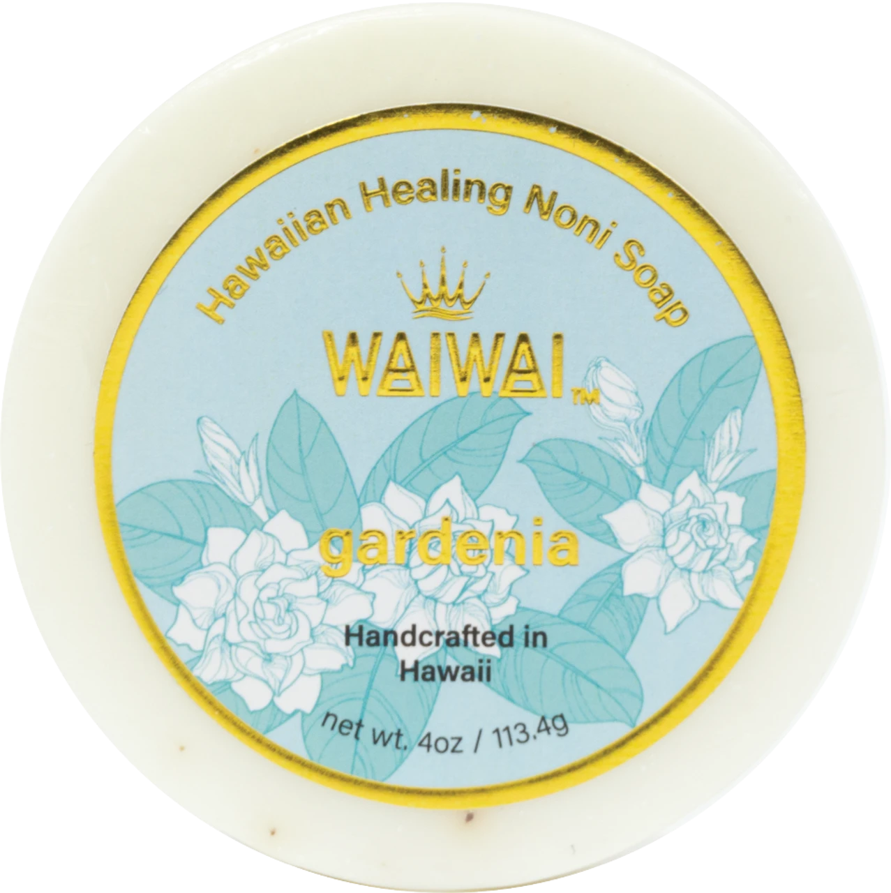 WaiWai Noni Soap 4oz: Gardenia 3 WaiWai Noni Soap 4oz: Gardenia