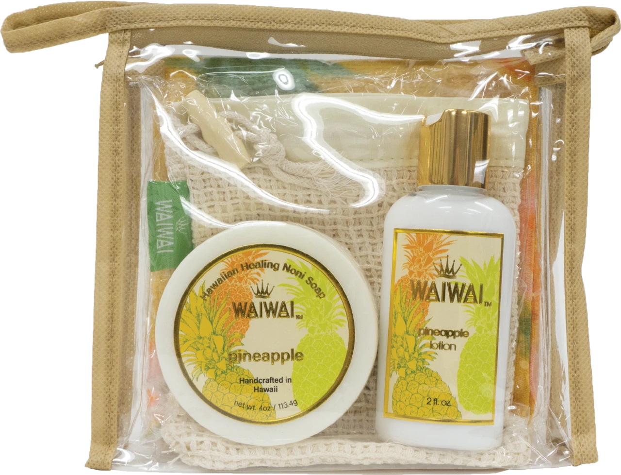 WaiWai Travel Gift Set: Pineapple 3 WaiWai Travel Gift Set: Pineapple