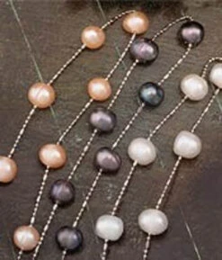 Floating Freshwater Pearl Necklace: Black -Fashion Store floating anklet 96182.1592425773.1280.1280 12615.1705714379