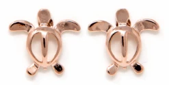 Moana Collection Rose Gold Stud Earring: Honu
